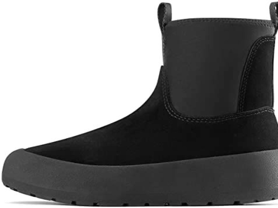 Men * | Icebug Dala Biosole Suede Leather Winter Walking Boot With Grip Sole Black