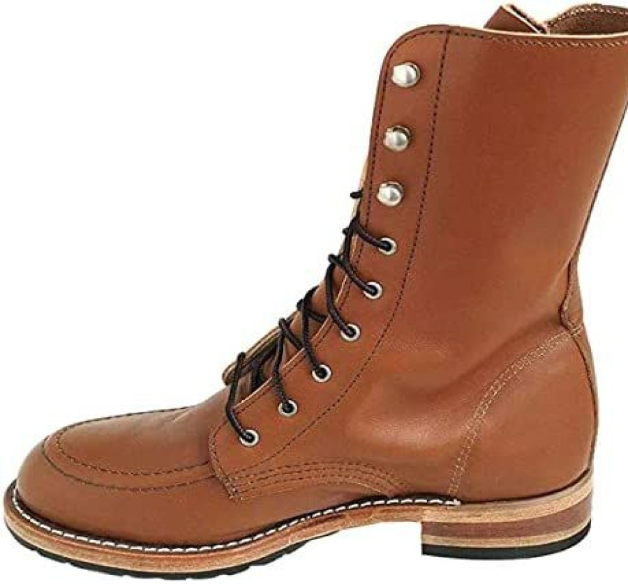 Men * | Red Wing Womens Garcia Leather Pecan Boundary Boots 9 Us